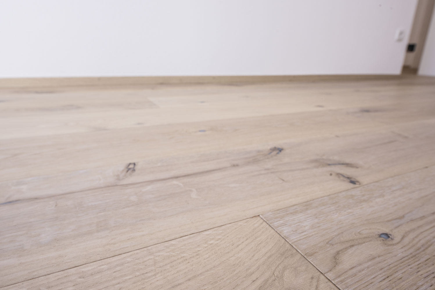 Maserung der Holzdielen im Detail