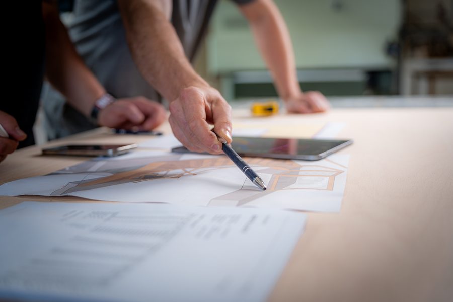 Detailplanung am Werkplan